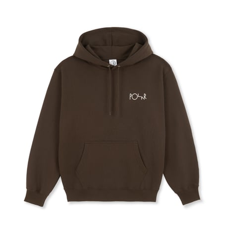 POLAR SKATE CO. DAVE HOODIE STROKE LOGO CHOCOLATE