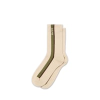 POLAR BISINES SOCKS SIDE STRIPE BEIGE