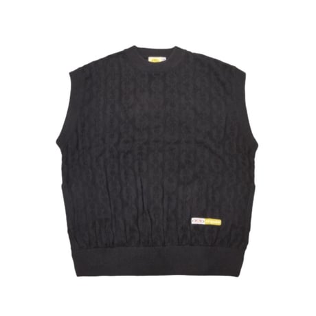 STINGWATER MOSES CHAIN SWEATER VEST BLACK