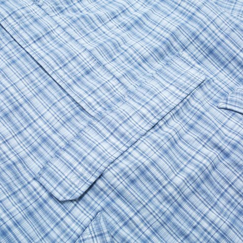 YARDSALE PLAID PULLOVER BLUE/WHITE | PROV ONLIN