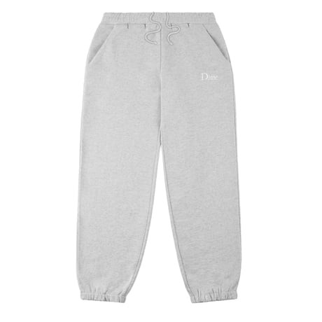 DIME CLASSIC SMALL LOGO SWEATPANTS HEATHER GREY