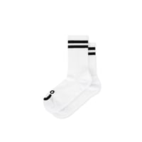POLAR RIB HAPPY SAD SOCKS WHITE