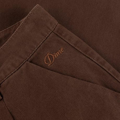 DIME BAGGY CHINO PANTS DARK BROWN