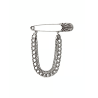 RASSVET BROOCH METAL ANTIQUE SILVER
