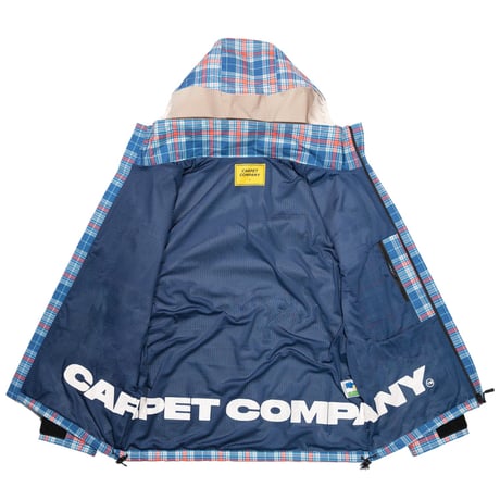 CARPET COMPANY RAIN JACKET REVERSIBLEHOOD PLAID