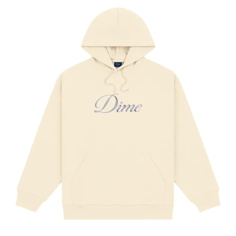 DIME CURSIVE LOGO HOODIE FOG