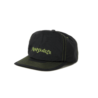 POLAR SKATE CO. EARL CAP BLACK / LIME