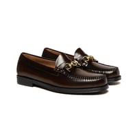POP & G.H BASS EASY WEEJUNS CHOCOLATE LEATHER