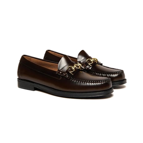 POP & G.H BASS EASY WEEJUNS CHOCOLATE LEATHER
