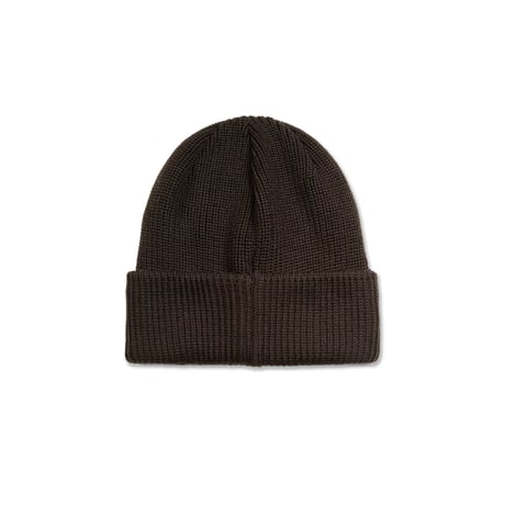 POLAR SKATE CO. DOUBLE FOLD MERINO BEANIE BROWN
