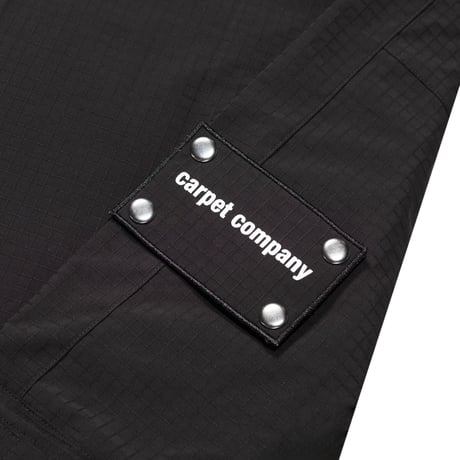 CARPET COMPANY RAIN JACKET REVERSIBLEHOOD BLACK