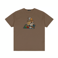 DIME SNACKMAN DEALER TEE CHOCOLATE