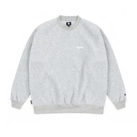 MAGENTA SCRIPT CREWNECK ASH