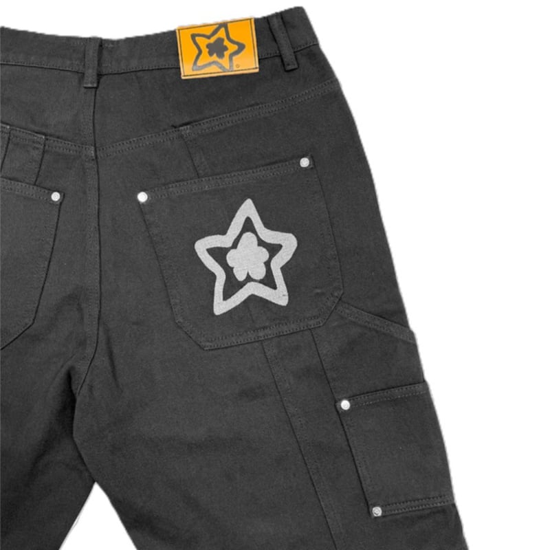 パンツ starteam DOUBLE KNEE JEANS BLACK 32 STAR TEAM DOUBLE KNEE JEANS BLACK - Jobless 【ジョブレス