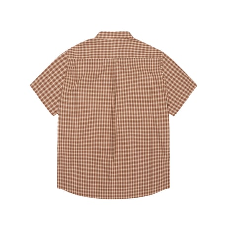 LAST RESORT AB BASE SS SHIRT CARAMEL CHECK