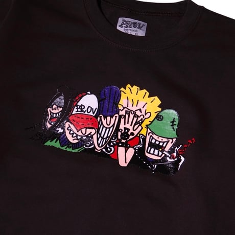 PROV X ETHAN SMITH BUDDY CREWNECK DARK CHOCOLATE