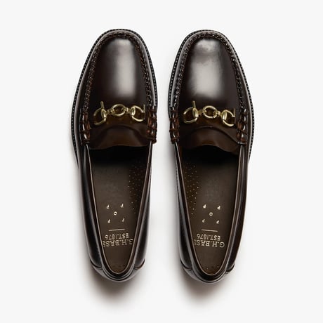 POP & G.H BASS EASY WEEJUNS CHOCOLATE LEATHER