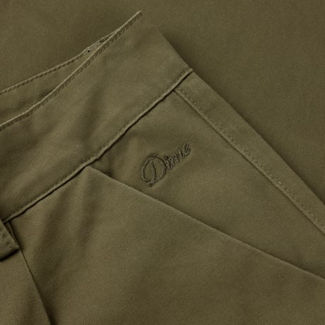 DIME BAGGY CHINO PANTS FOREST GREEN