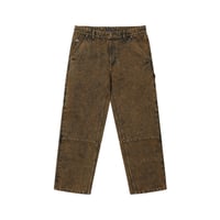 HELAS BRONY UTILITY JEANS PANTS WASHED BROWN