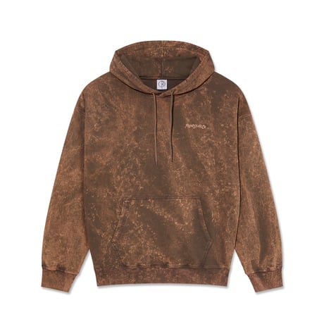 POLAR SKATE CO. SURF LOGO ACID FRANK HOODIE BROWN