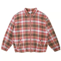 YARDSALE PHANTASY TARTAN FULL ZIP ORANGE