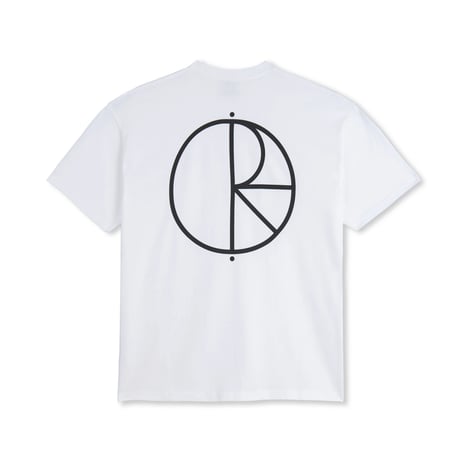 POLAR SKATE CO. TEE STROKE LOGO WHITE