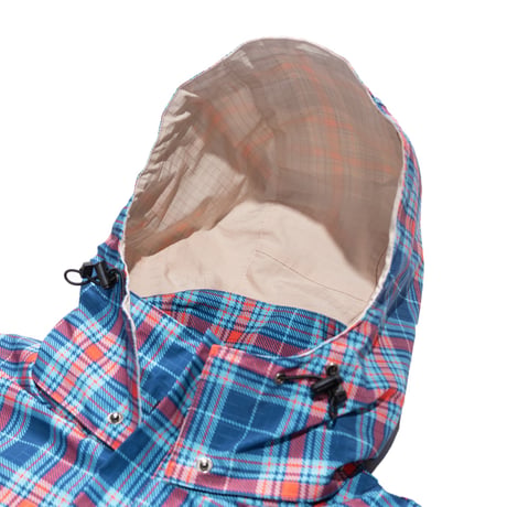 CARPET COMPANY RAIN JACKET REVERSIBLEHOOD PLAID
