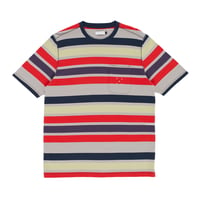 POP TRADING COMPANY STRIPED POCKET T-SHIRT MULTICOLOUR