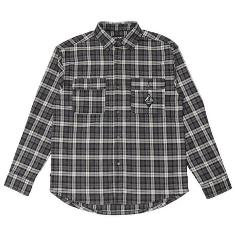 PASSPORT WANDERER FLANNEL VINEYARD SHIRT BLACK