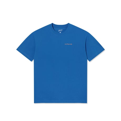 LAST RESORT AB ATLAS MONOGRAM TEE ROYAL BLUE / SUNSET ORANGE