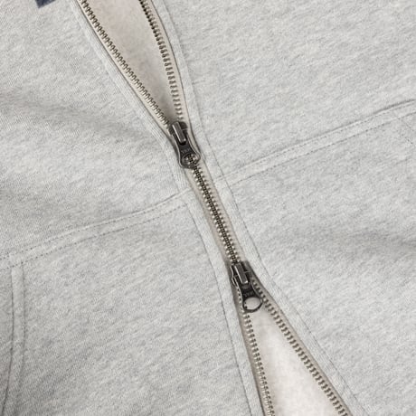 DIME BLOCKS ZIP HOODIE HEATHER GRAY