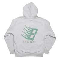 BRONZE 56K LOGO PUFF PRINT HOODY GREY