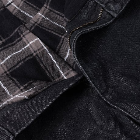 DIME SECRET BAGGY DENIM PANTS BLACK WASHED