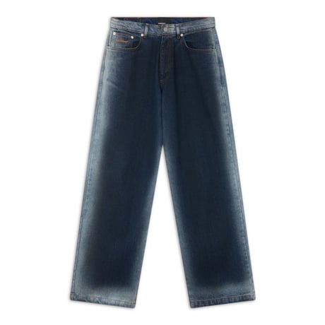 RASSVET SHADOW WASH BAGGY DENIM BLUE