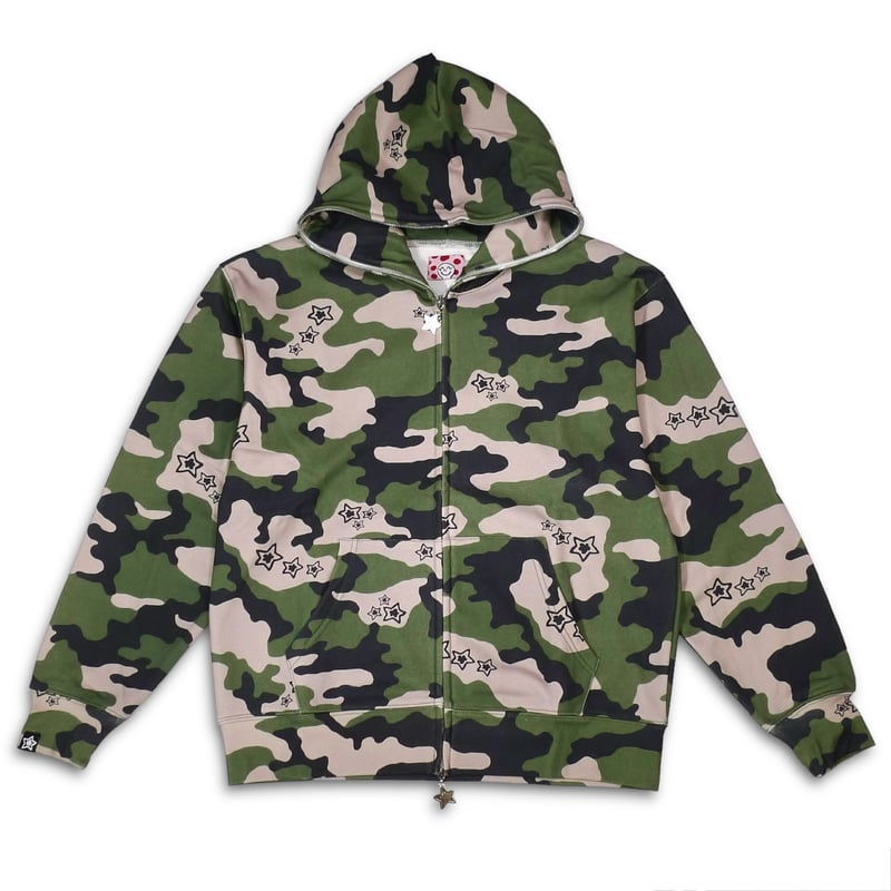 STAR TEAM FULL ZIP HOODIE GREEN CAMO | PROV ONL...