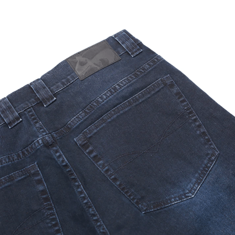 YARDSALE IVORY SLUB JEANS DARK DENIM
