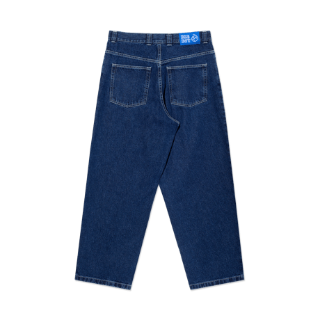 POLAR SKATE CO. BIG BOY PANTS DARK BLUE WHITE STITCHING