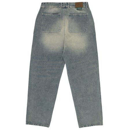 POP TRADING COMPANY BEATIE DENIM PANTS WASHED DENIM
