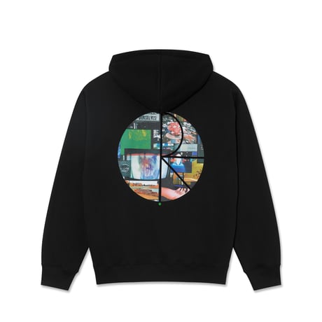 POLAR SKATE CO. OURSELES COLLAGE FILL LOGO HOODIE BLACK