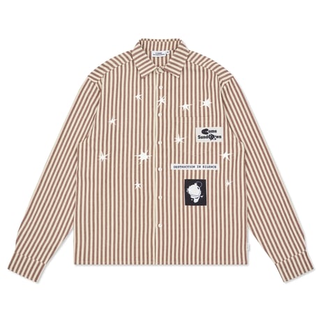 COME SUNDOWN DESTRUCTION SHIRT BROWN/WHITE
