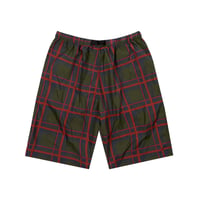 BRONZE 56K PLAID SHORT DARK GREEN