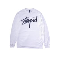 DEAR SKATING STUPID LONG SLEEVE TEE WHITE