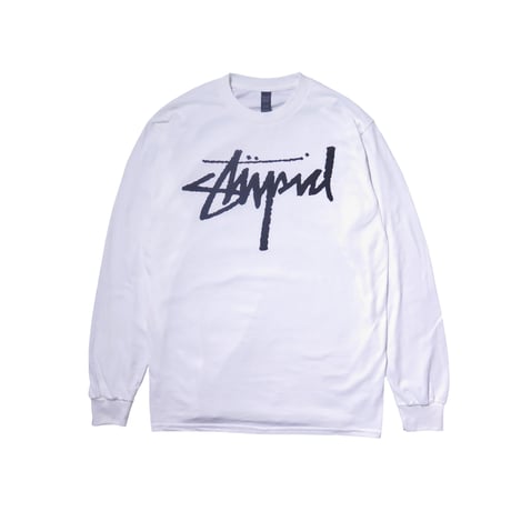DEAR SKATING STUPID LONG SLEEVE TEE WHITE