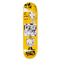 POLAR SKATE CO. OSKI I THINK YOU PERFECT YELLOW DECK 8