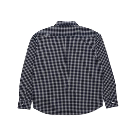 LAST RESORT AB OG LS SHIRT NAVY/GREY CHECK