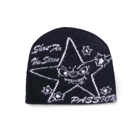 Passion Target Practice　Beanie Black PASSION TARGET PRACTICE FOHAIR BEANIE BLACK | P