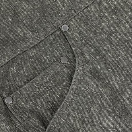 DIME HOODED DENIM JACKET ELECTRIC CHARCOAL