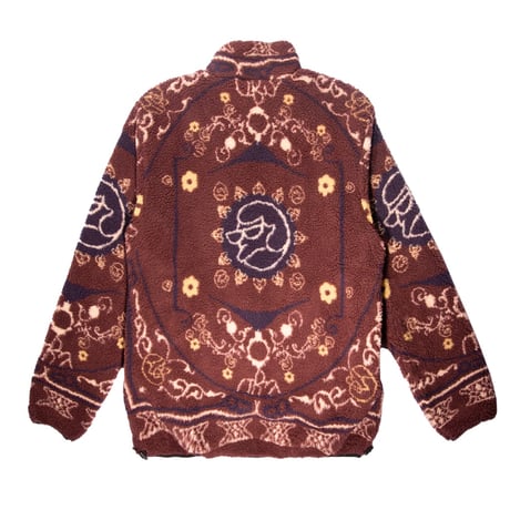 CLASSIC GRIP TONY PERSIAN ZIP FLEECE BROWN