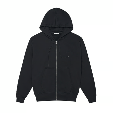 LAST RESORT AB ZIP HOODIE SCRIPT LOGO BLACK