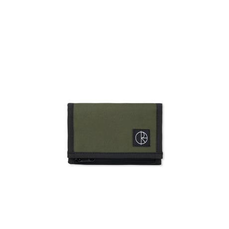 POLAR SKATE CO. STROKE LOGO KEY WALLET ARMY GREEN